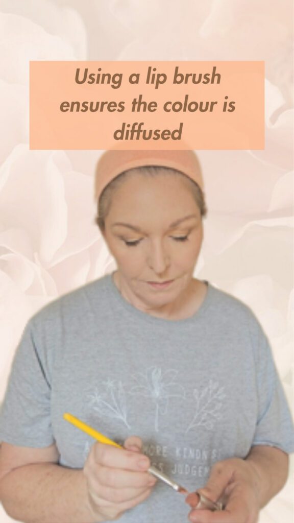 All your lipstick & gloss, ensure colour is diffused