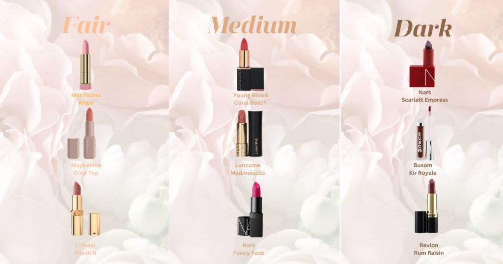 Lipstick colours for neutral undertones